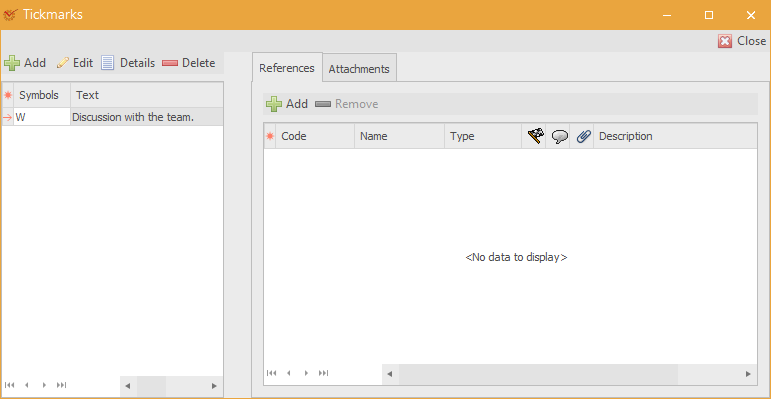 Tickmarks | Auditdesktop help